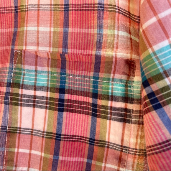 GAP Short Sleeve Shirt VTG Cotton Plaid Size XL - Picture 7 of 11